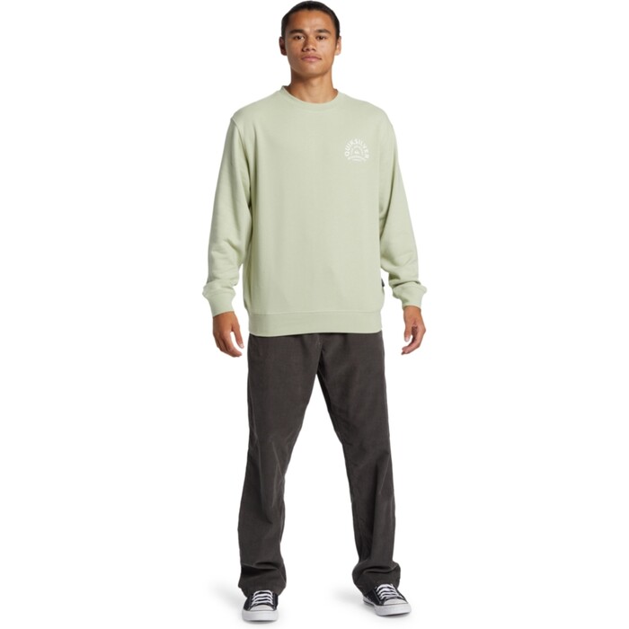 2024 Quiksilver Mens Graphic Sweatshirt AQYFT03398 - Desert Sage